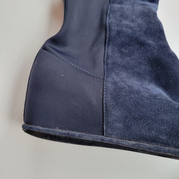 Stuart Weitzman MainLine Knee High Wedge Suede Size 38 7.5 - Picture 7 of 11